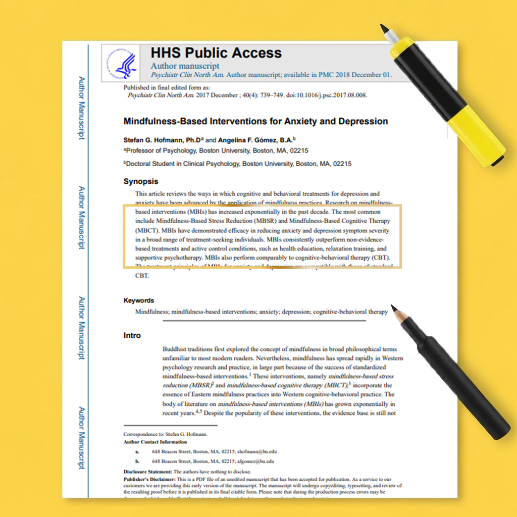 명상 연구 논문